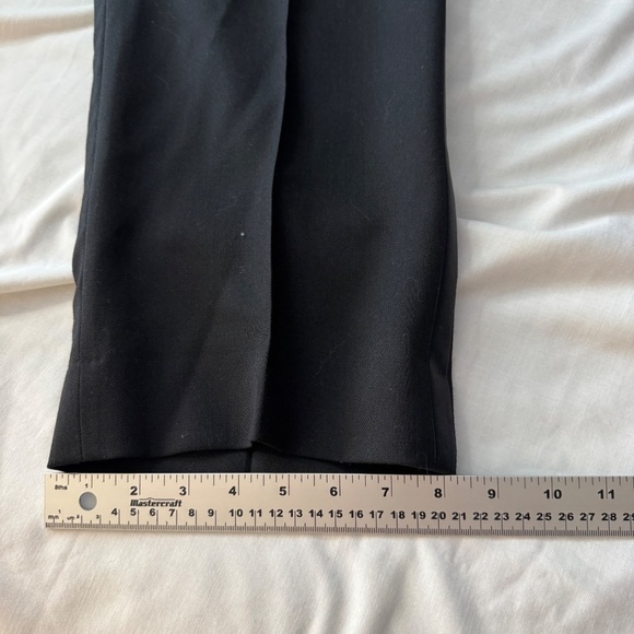Pronto Uomo Men's 100% Wool Dress Pants Black Size Tag: 40‎ Leg Stripe Formal - Picture 10 of 12